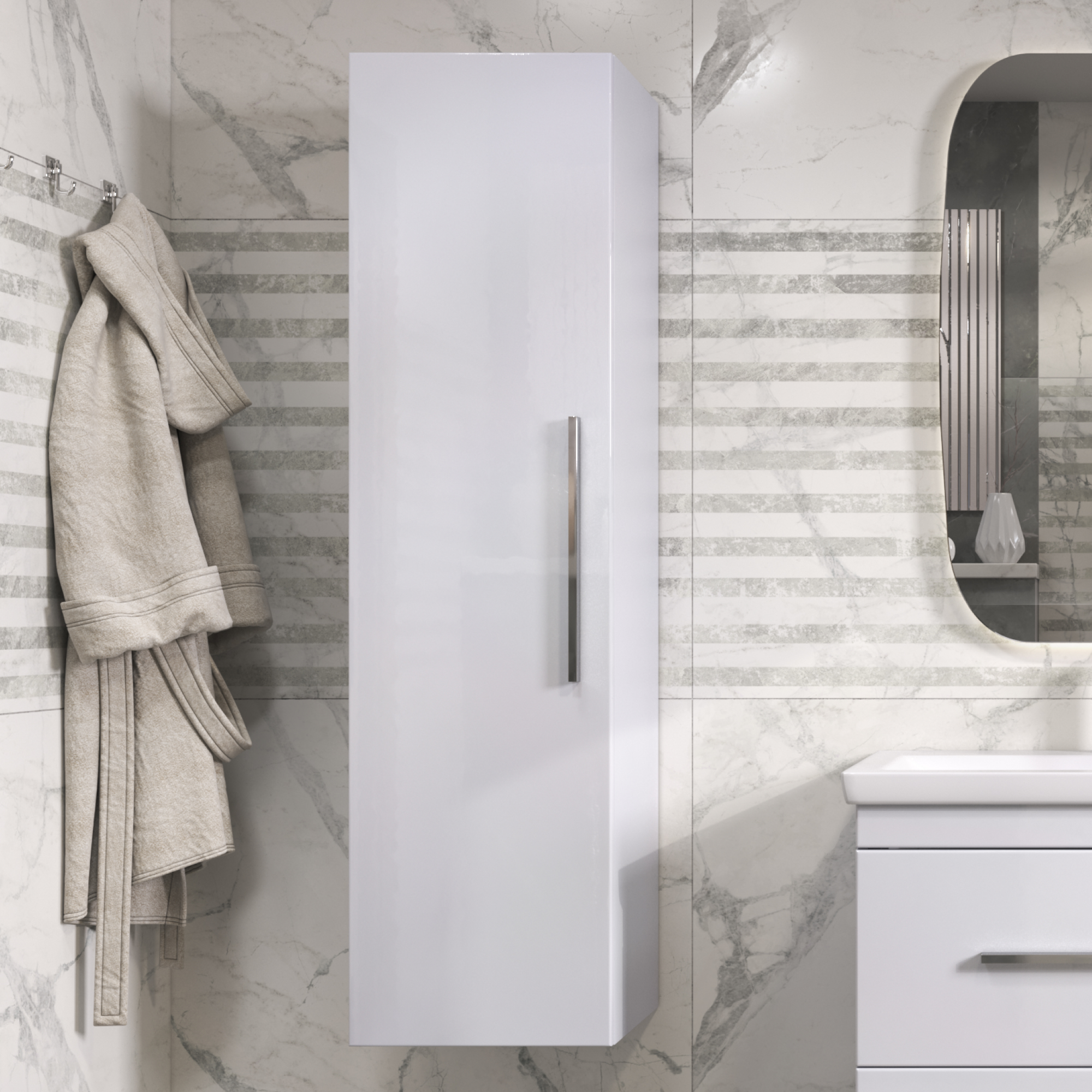 Шкаф-пенал VIGO Land 40 подвесной белый (022)