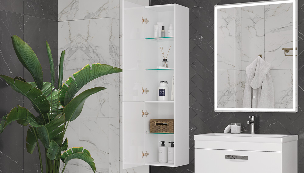 Шкаф VELVEX Estea 350 навесной белый матовый