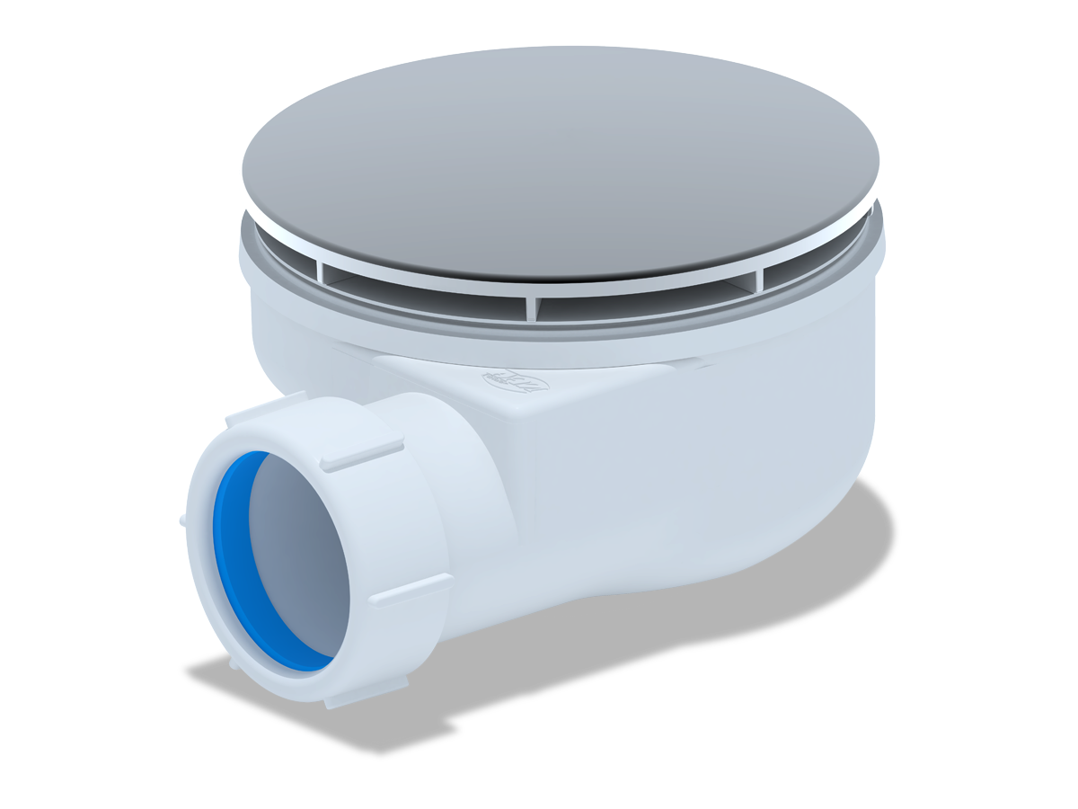 Сифон для душевого поддона АНИ Пласт E350VAL 1 1/2 дюйма 90 высота 53 вальцовка