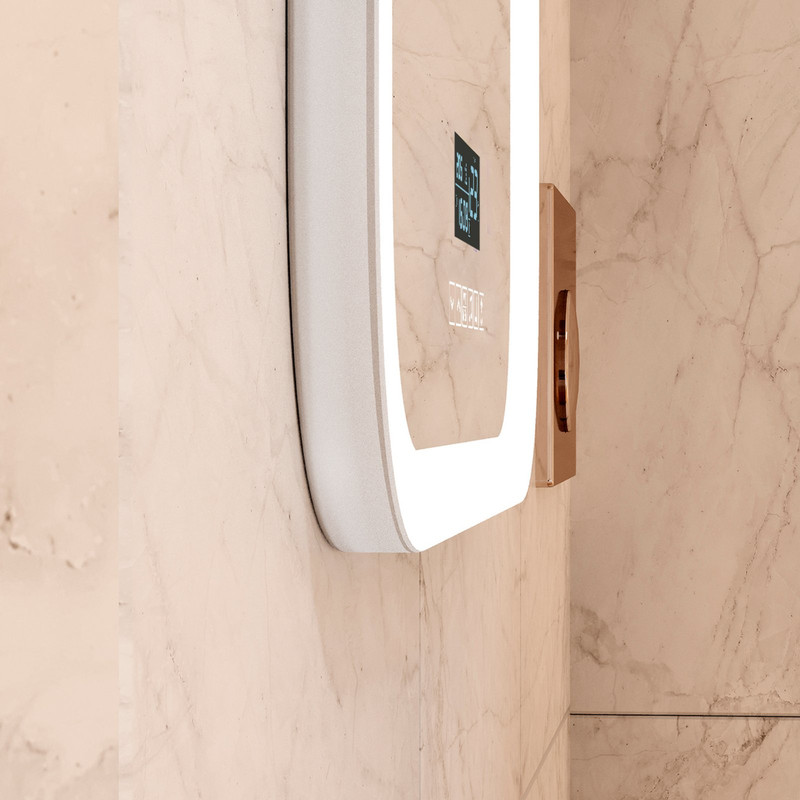 Зеркало Glamour LED с многофункциональной панелью 700х900