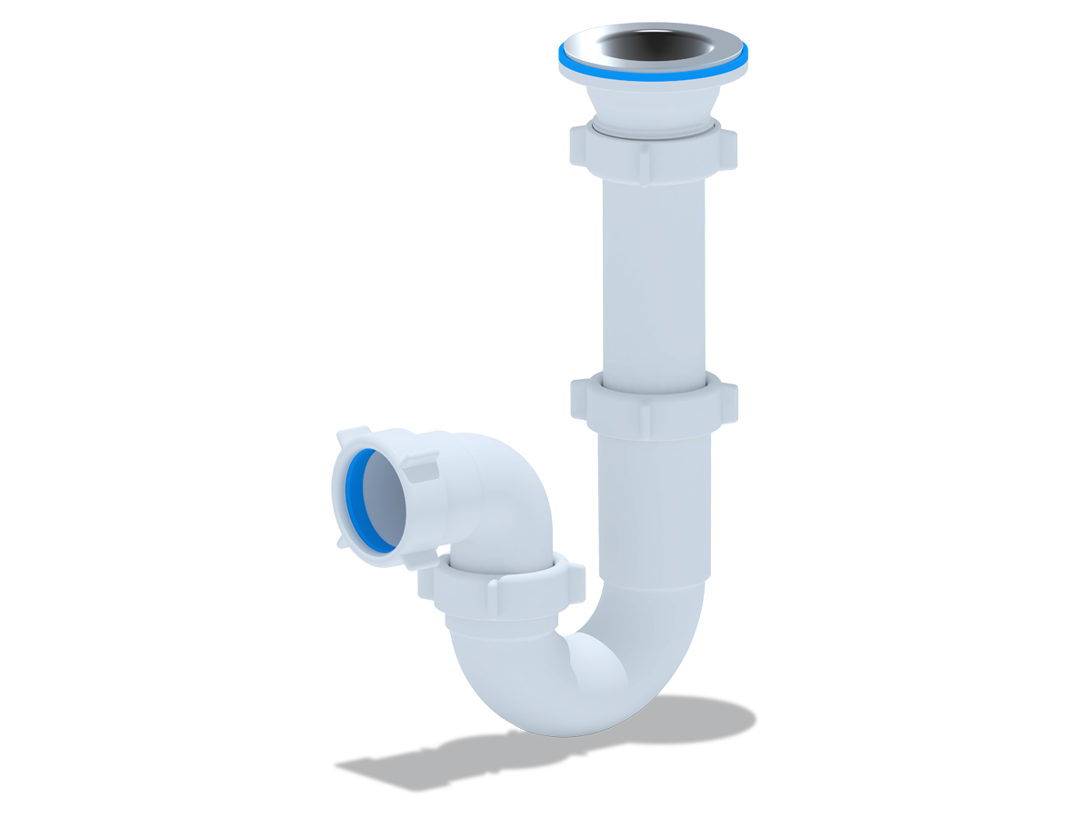 Сифон для мойки АНИ Пласт D0100 1 1/2 дюйма 40 прямоточный