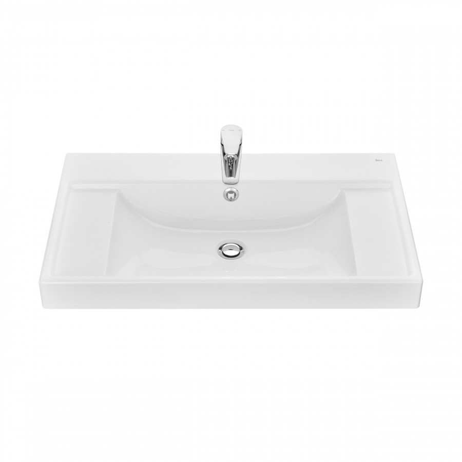 ONA Мебельная раковина 800х460x132 мм из композитного материала, белый, ROCA