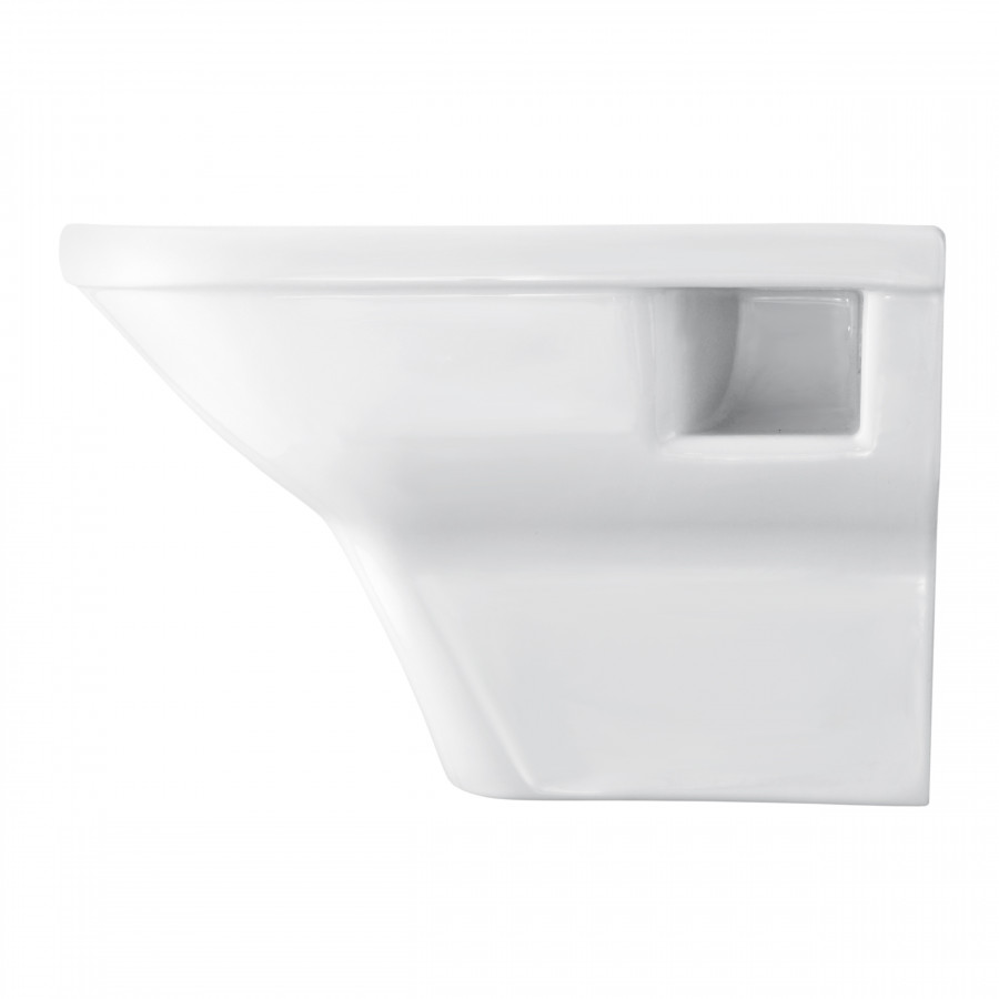 ПЭК ЛАЙН rimless  (подвес. безободковый унитаз с тонким сиденьем SC, инсталляция,панель черн, САНТЕК