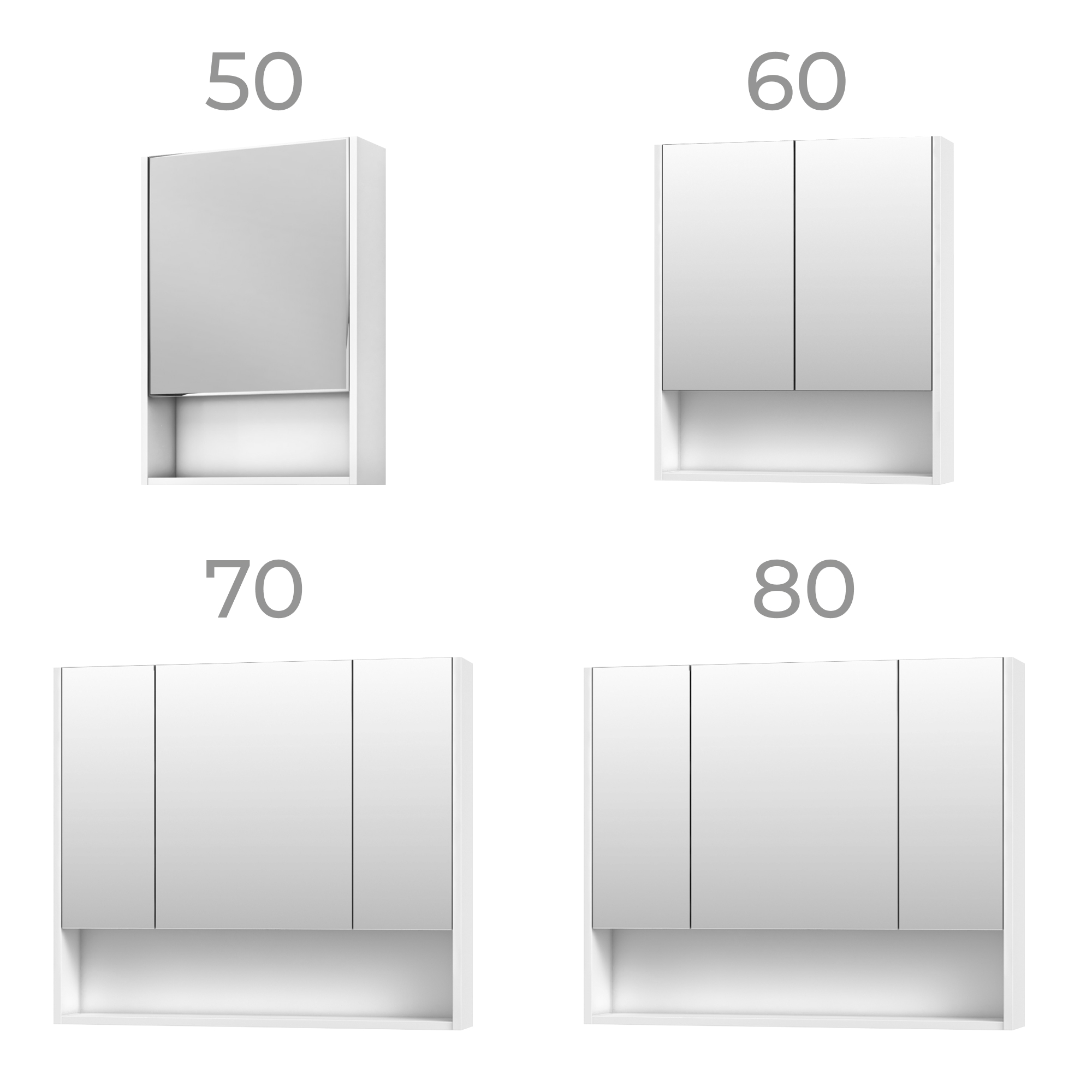 Зеркальный шкаф VIGO Urban 70 подвесной белый (zsh.URB.70)