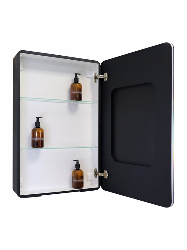 Зеркало-шкаф Eltoro black LED 560х850 правый