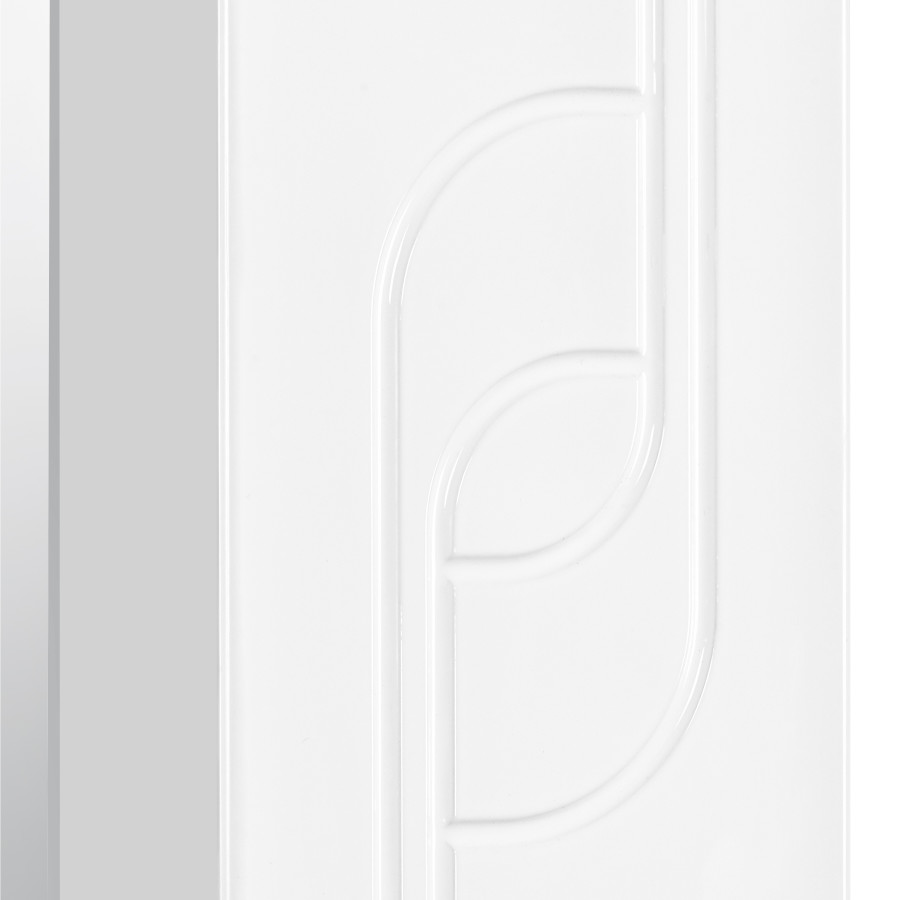 Зеркальный шкаф ПАНДА 50, правый, белый