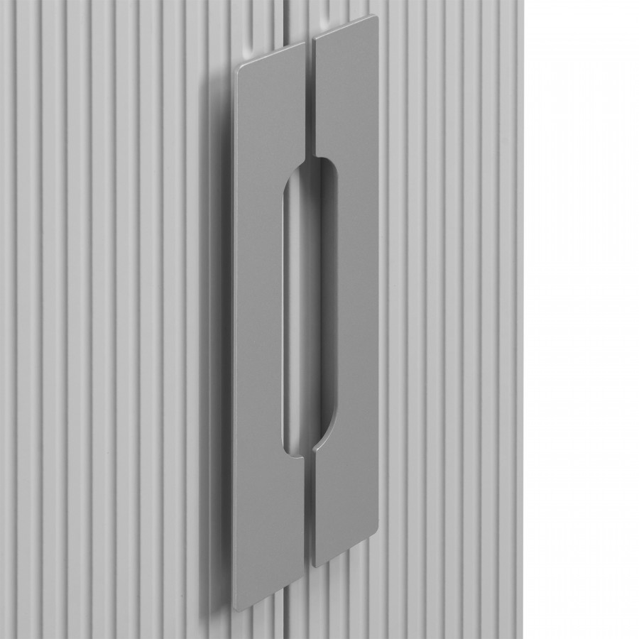 Шкаф-колонна АР-ДЕКО 40,  двустворчатая, подвесная, серый кобальт