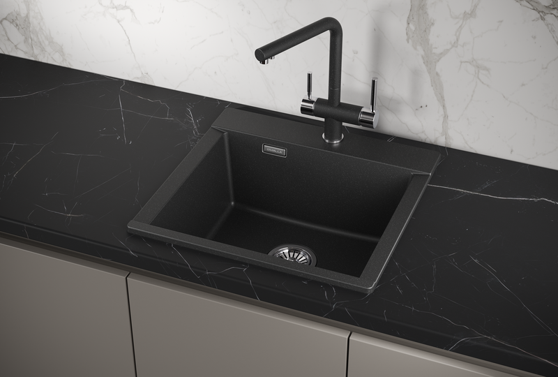 Кухонная мойка GRANULA (5201, ЧЕРНЫЙ)
