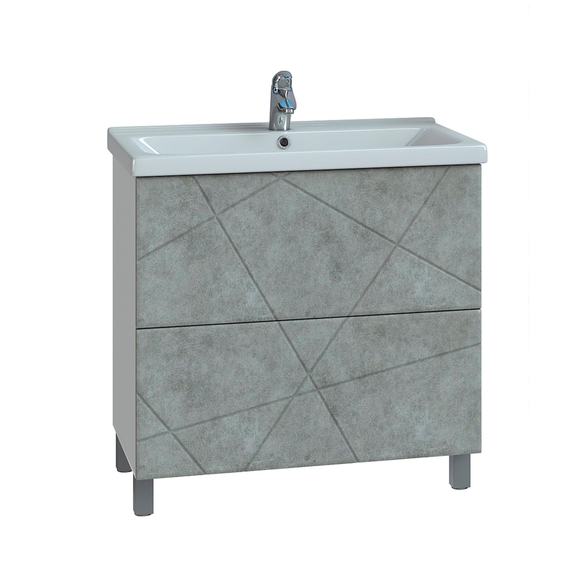 Тумба под раковину VIGO Geometry 80 напольная бетон (025 бетон)