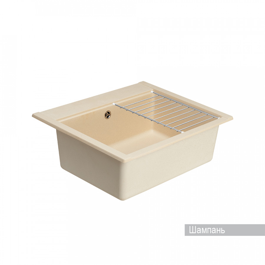 Мойка для кухни  Делия 60 602х517х218 мм, шампань