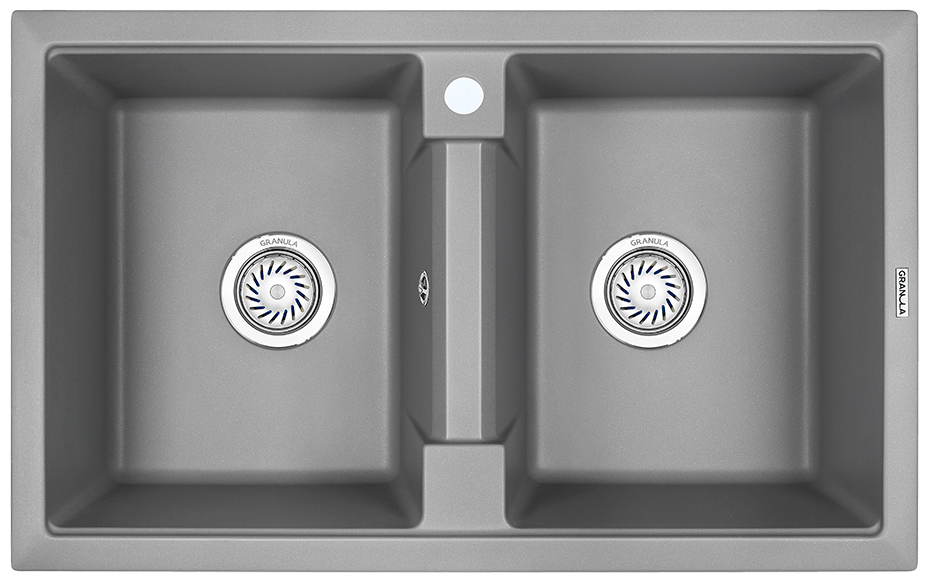 Кухонная мойка GRANULA (8101, АЛЮМИНИУМ)