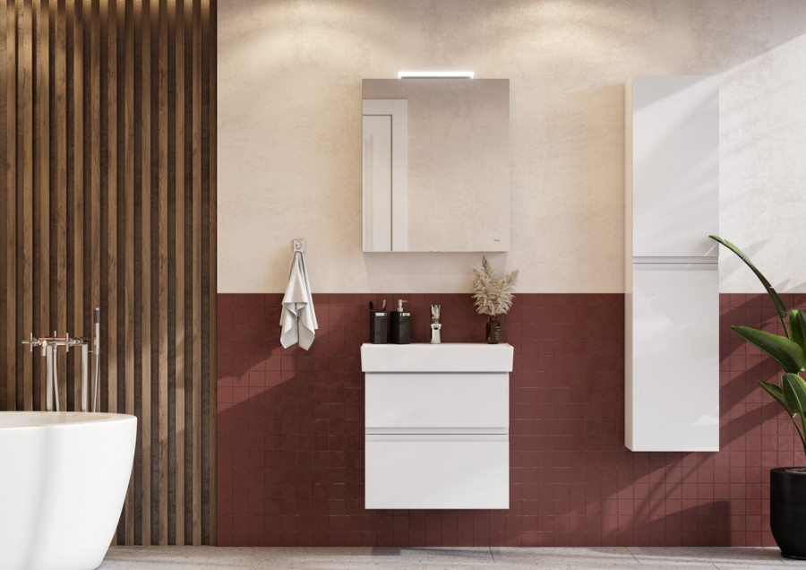 OLETA Шкаф-колонна 35, белый глянец