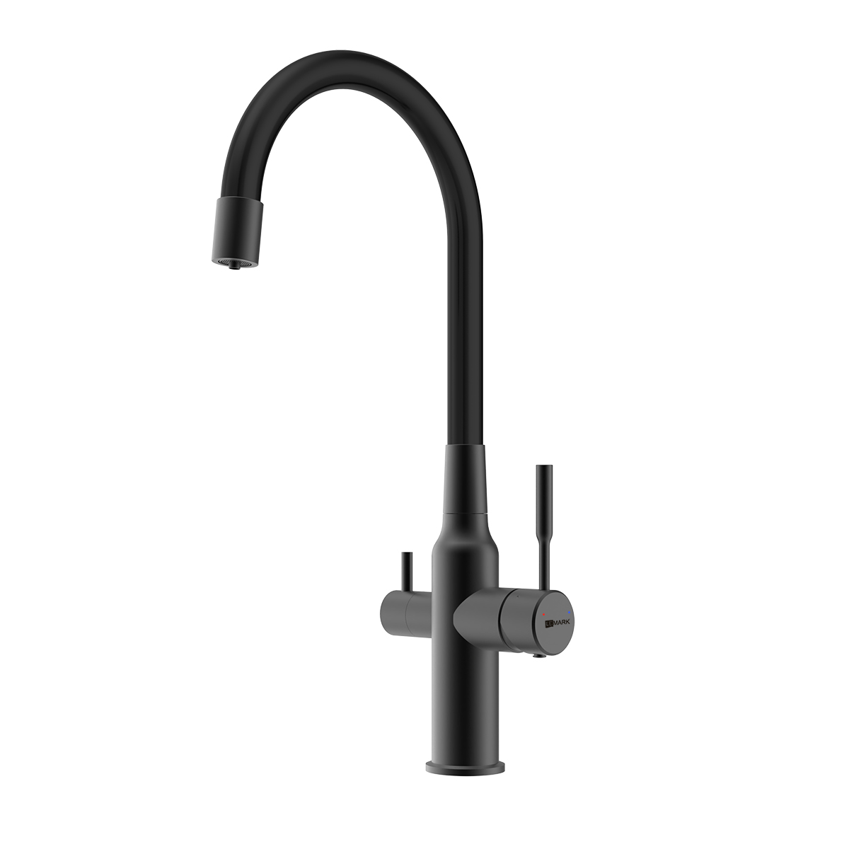 Expert Смеситель для кухни, с гибким изливом, с подключением к фильтру питьевой воды, черный