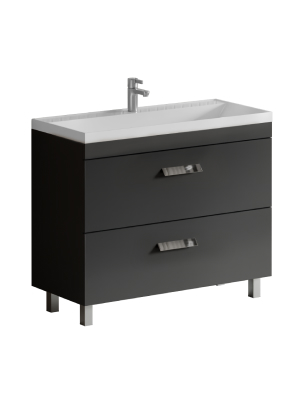 Тумба под раковину VELVEX Orlando 1000-0-2 (Classica) графит