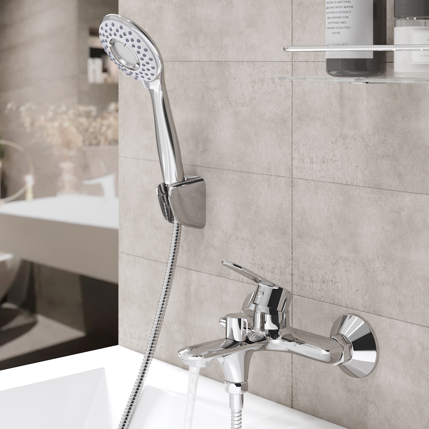 Смеситель для ванны TOKITO KANDA хром (TOK-KAN-1014)