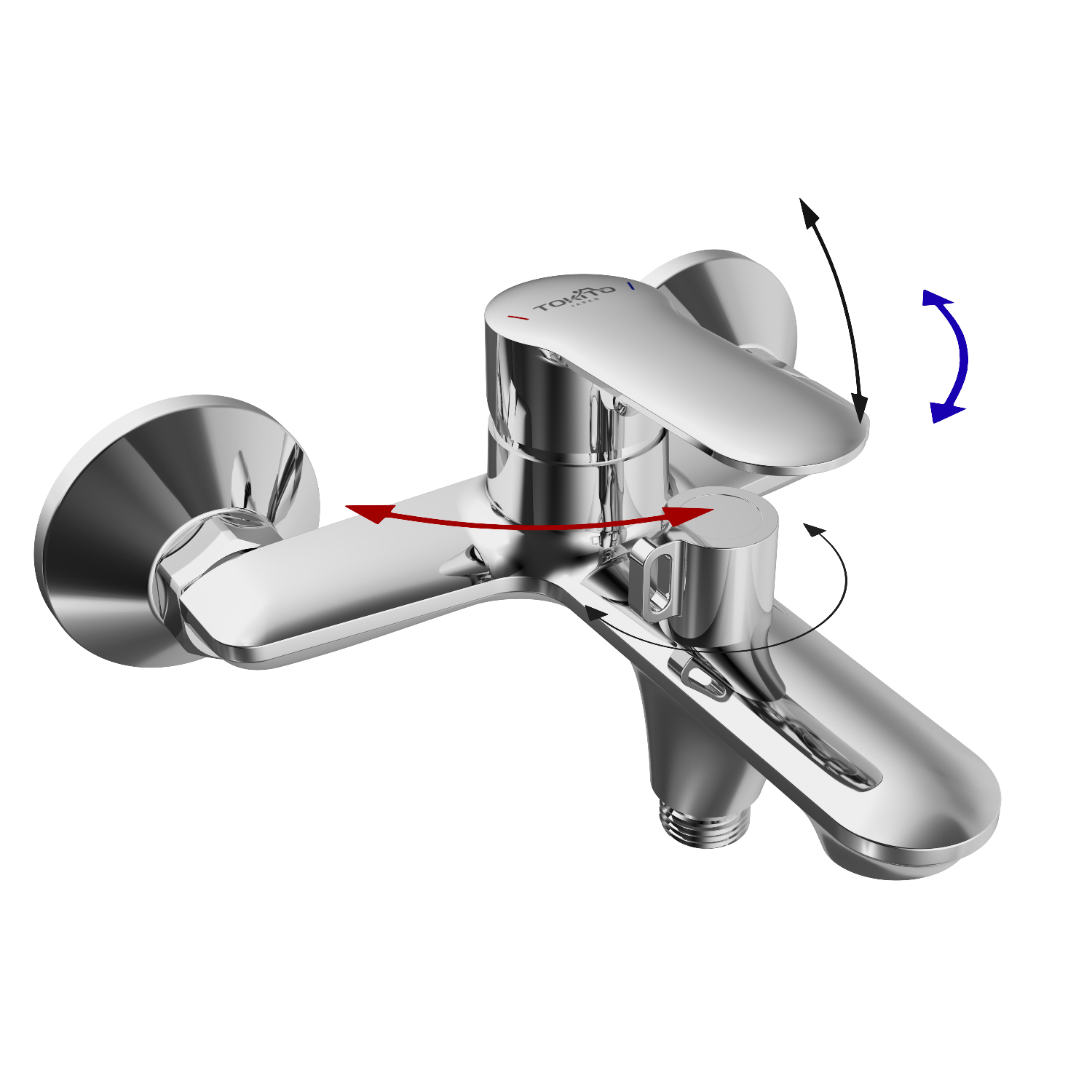 Смеситель для ванны TOKITO KANDA хром (TOK-KAN-1014)