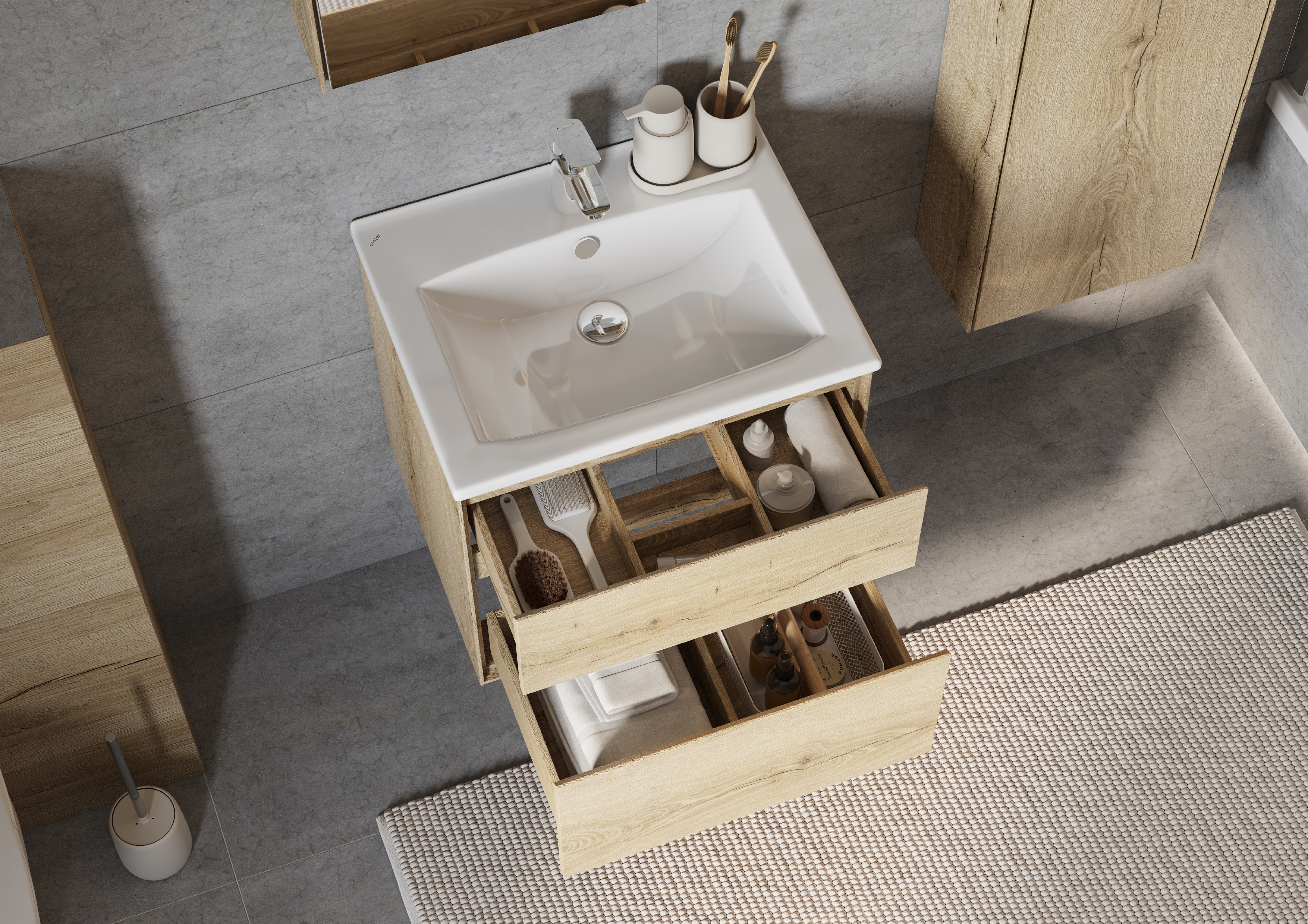 Раковина SANTEK Элина 60 мебельная белый (WH501606)