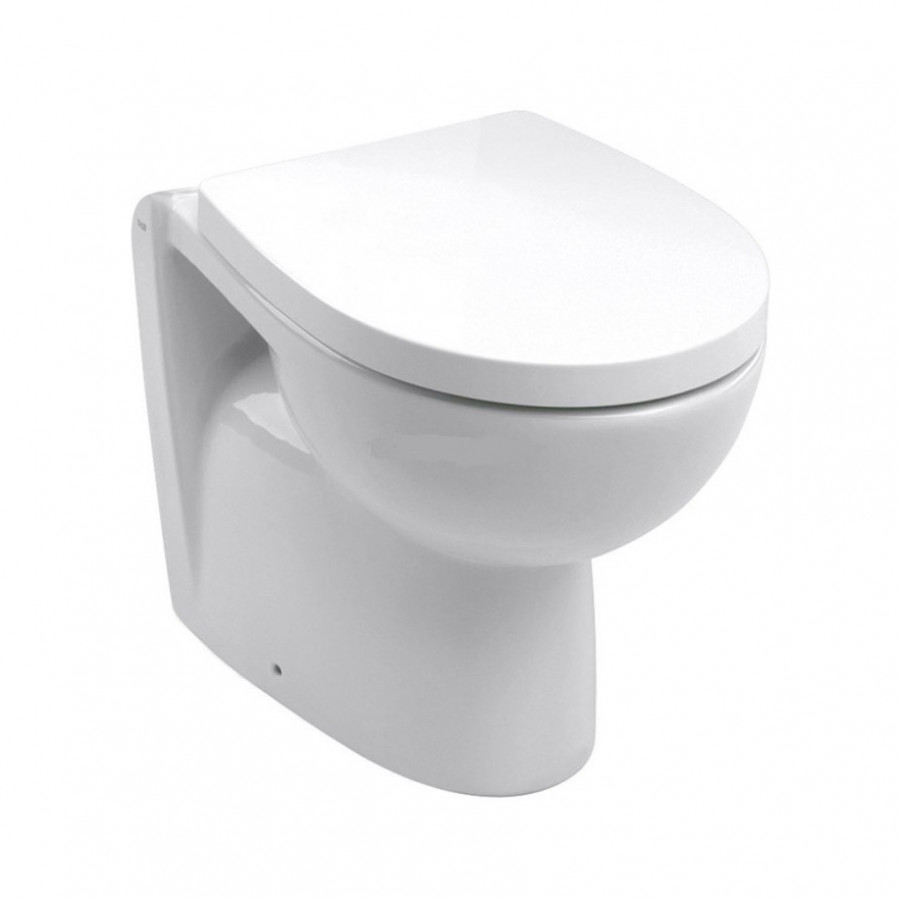 VICTORIA NORD Чаша унитаза напольного, горизонтальный выпуск, белая. ROCA