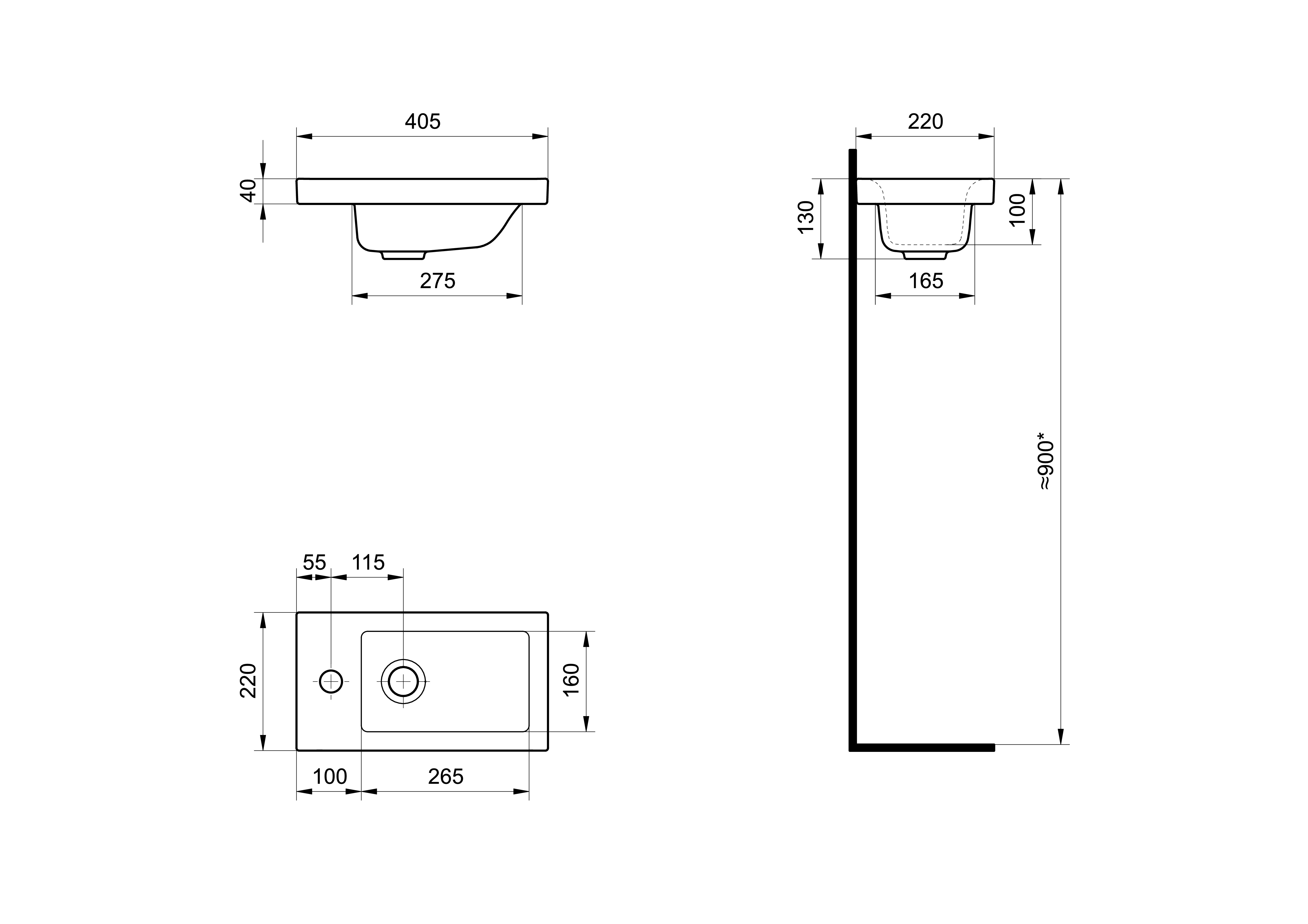 Раковина SANTEK Миранда 40 мебельная белый (WH302500)