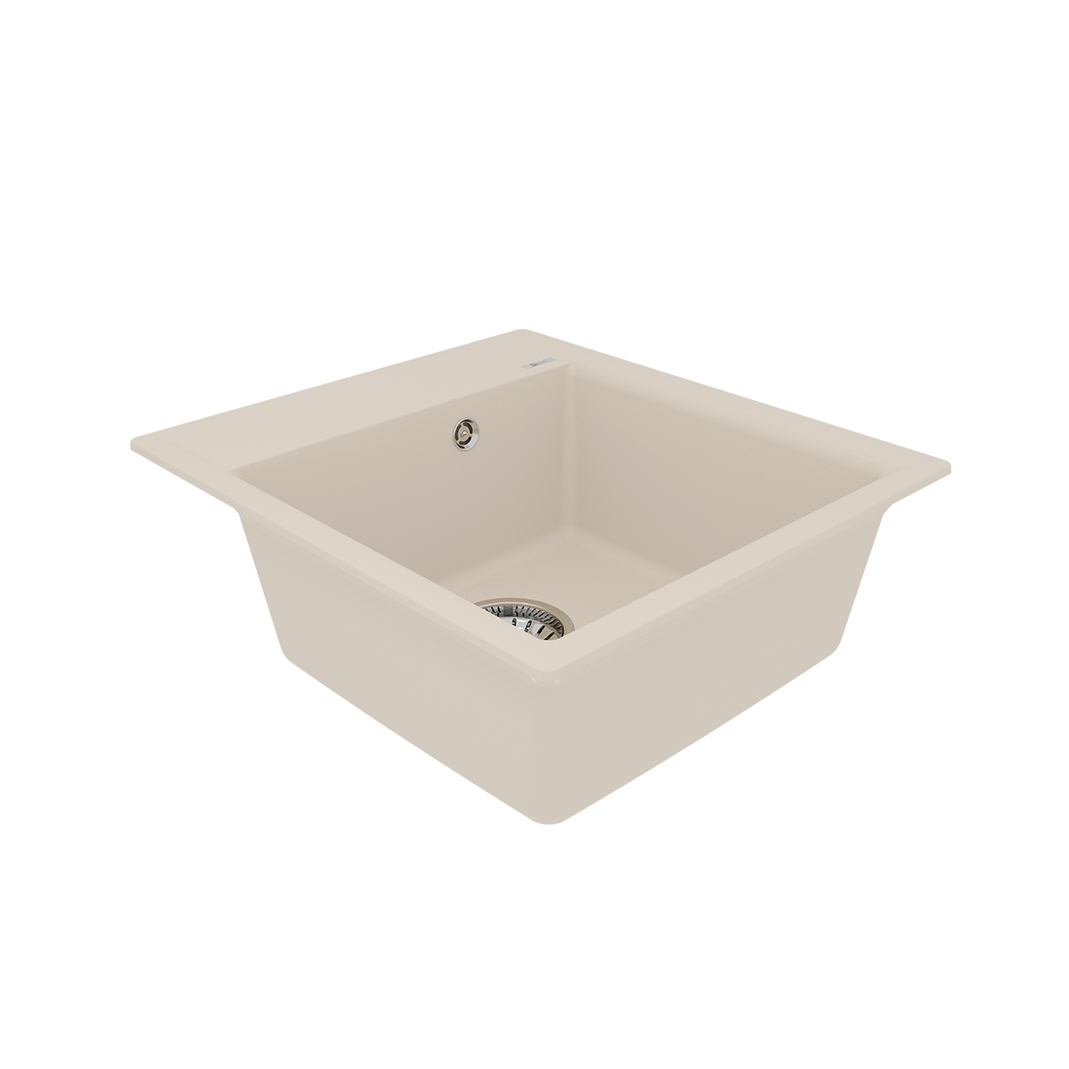 Кухонная мойка Lemark HANKA 450 врезная прямоугольная из кварцгранита, Шампань 