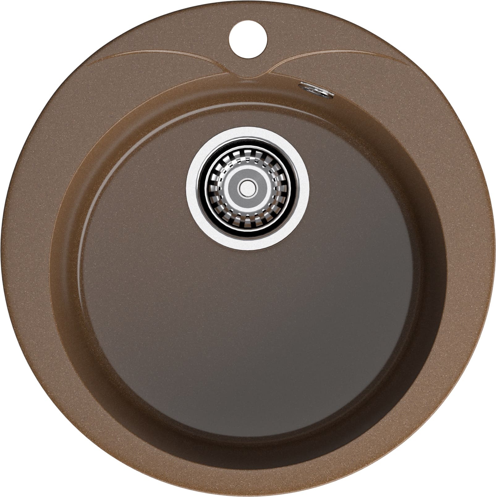 GRANFEST Мойка композит RONDO GF-R--480  D=480 мм  терракот  арт.GF-