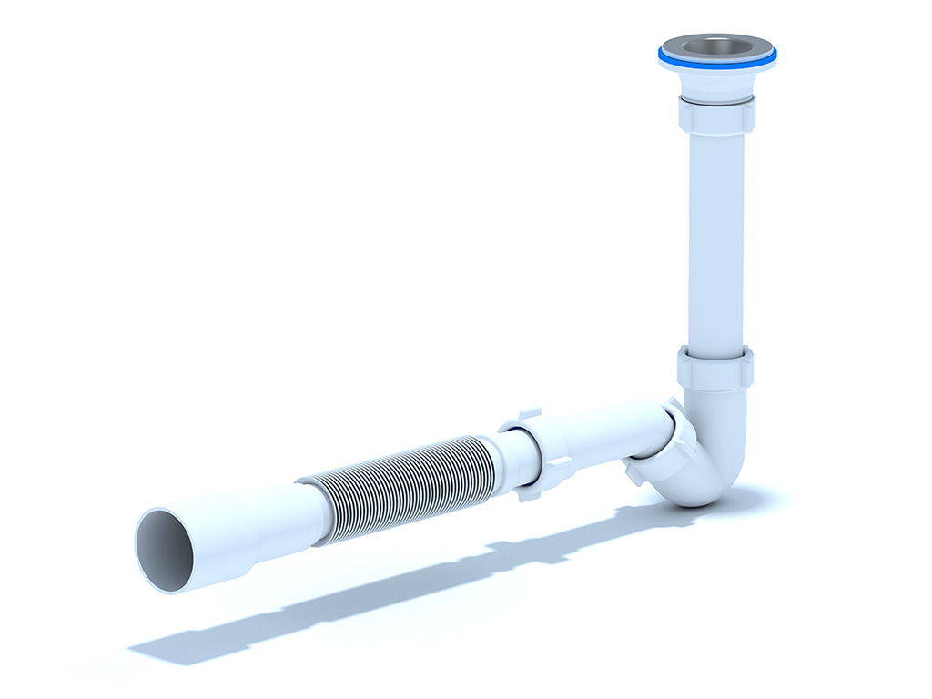 Сифон для биде АНИ Пласт BD1016 1 1/4 дюйма 32 с гибкой трубой 32х40/50