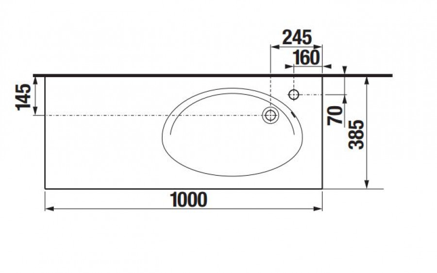 ETNA Мебельная раковина 100, белая, ROCA