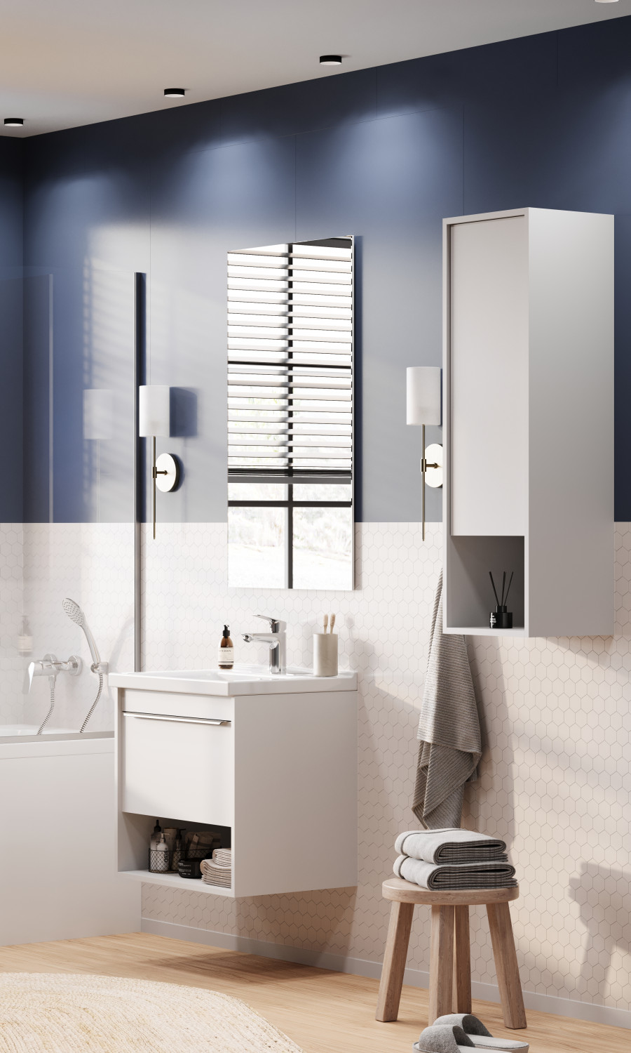 Шкаф навесной ХОУП 30, подвесной, белый матовый