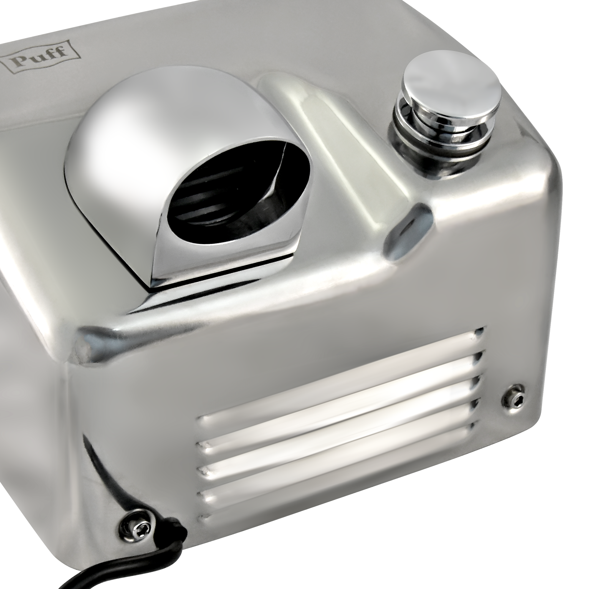 Электросушитель для рук PUFF-8844 высокоскоростной, антивандальный, хром 2,3 кВт (1401.302)