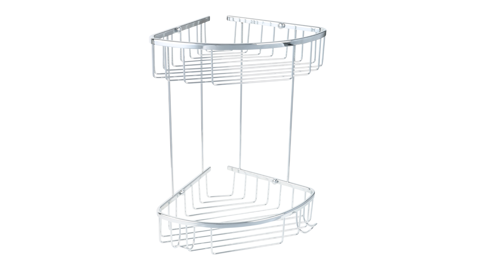 Полка угловая двухэтажная FIXSEN HOTEL хром (FX-31051-2)