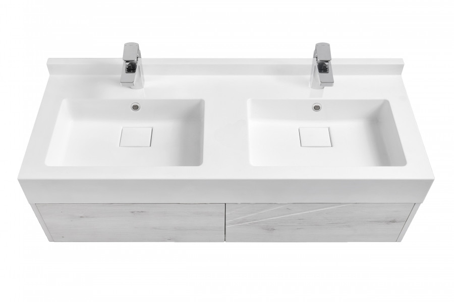 Тумба САКУРА 120, ольха наварра, бел. гл. (под раковину САКУРА 120)