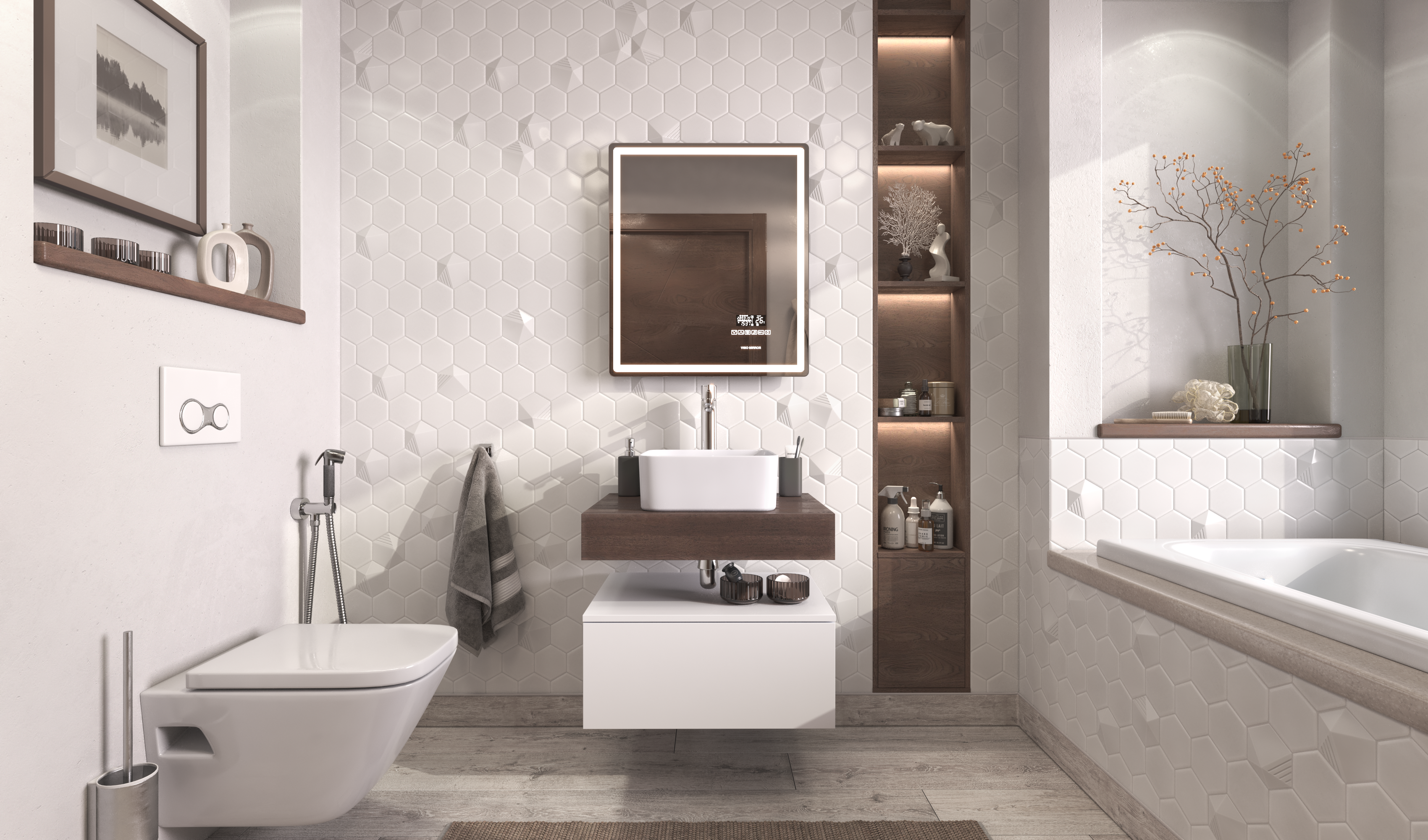 Столешница VELVEX Unit 60, дуб карпентер