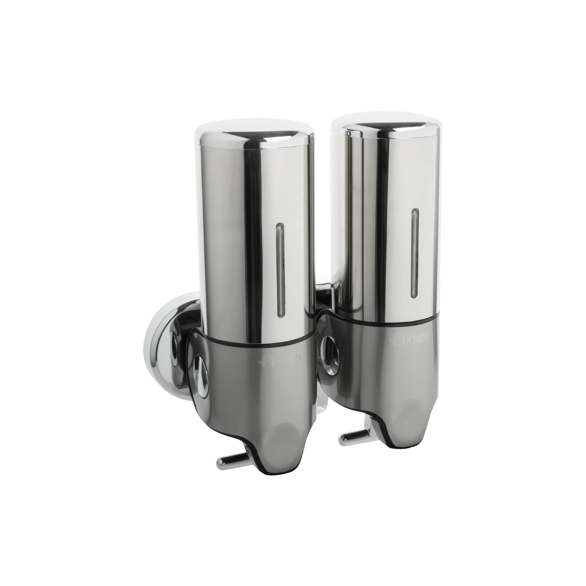 Дозатор для жидкого мыла настенный 0,5 л двойной FIXSEN HOTEL пластик (FX-31012А-2)