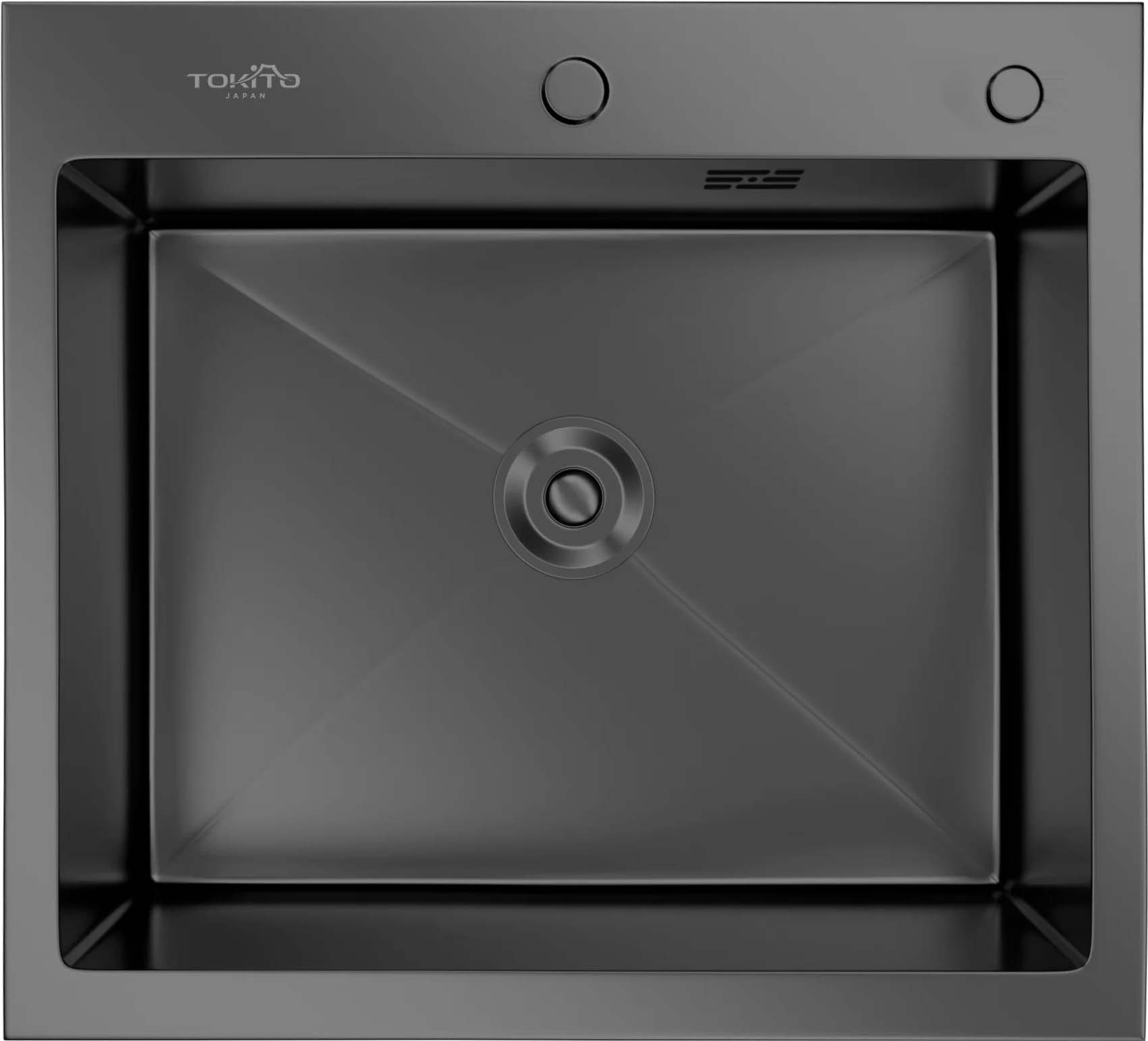 Кухонная мойка TOKITO OKA врезная 60х50 см графит (TOK-OKA-6050-GF)