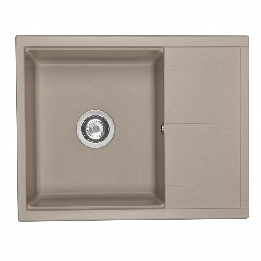 Мойка для кухни  Делия 65 650x516x218 мм, прямоуг. с крылом, серый шелк