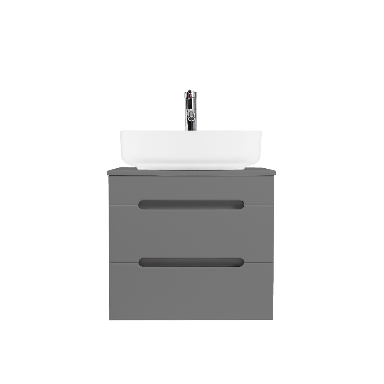 Тумба под раковину VIANT МАРСЕЛЬ 57 подвесная графит (VMAR57NG-T2YP)
