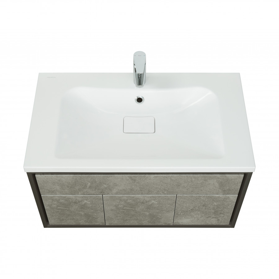 Тумба УЭЛЬС 80, графит (под раковину БРУК 80)