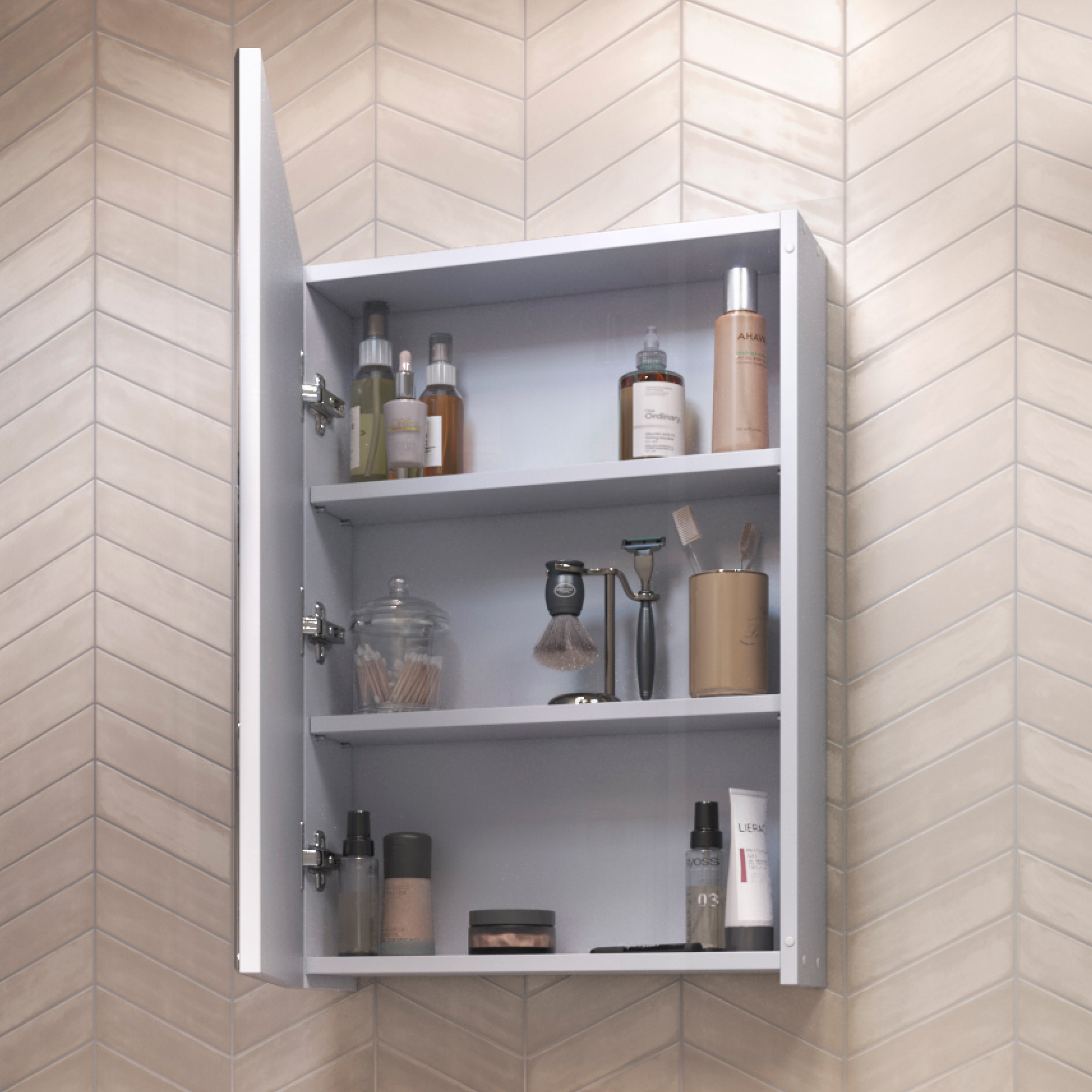 Зеркальный шкаф VIGO Grand 50 подвесной белый (zsh.GRA.50)