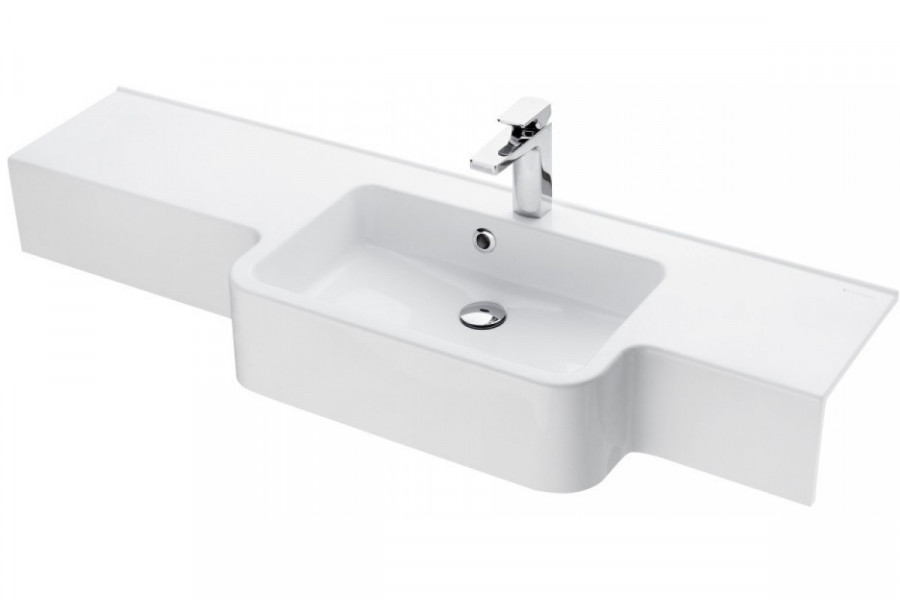Раковина HOTEL B 151, правая, белая