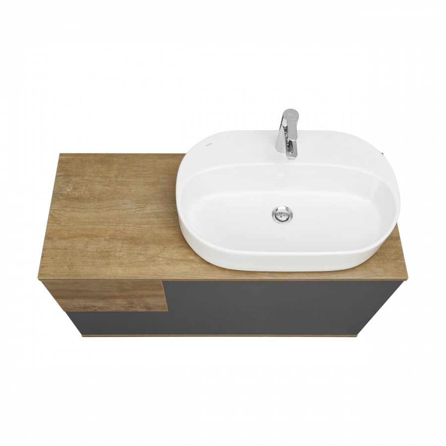 Тумба ТЕРРА 105, дуб кантри, антрацит (под раковину MILA 35, Одри 42, Лола 60)