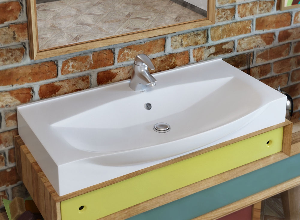 Раковина KIROVIT Элвис 850 мебельная белый (Вн Крв16) 4640021060780