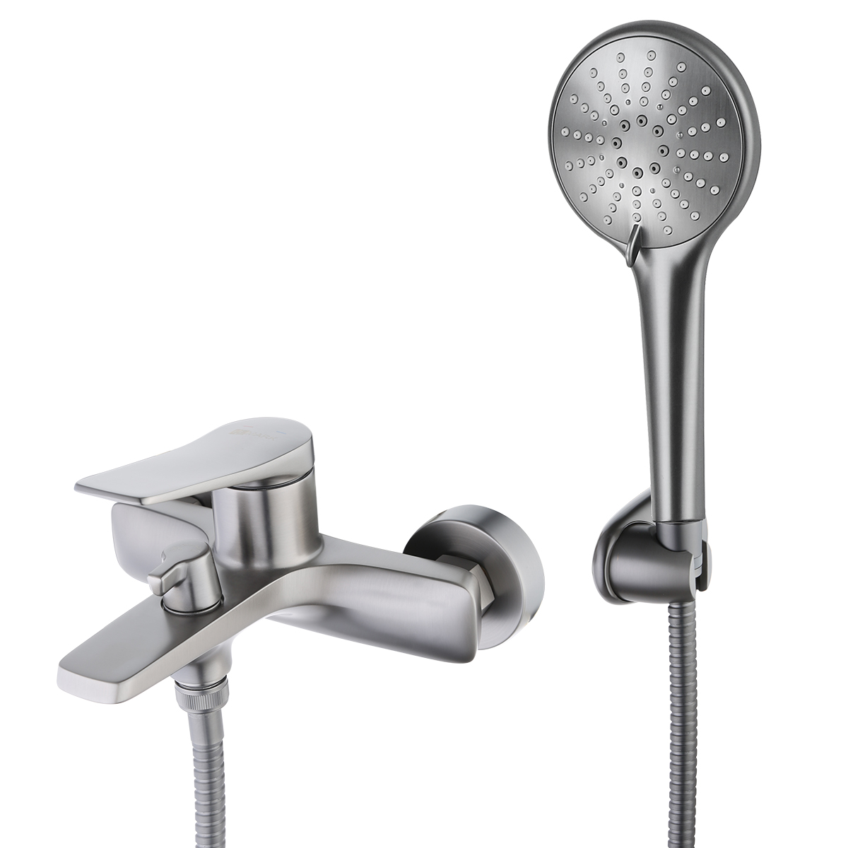 Bronx Смеситель для ванны, монолит.корот.излив168мм лейка ,р/ОД, графит, LM, LM3714GM