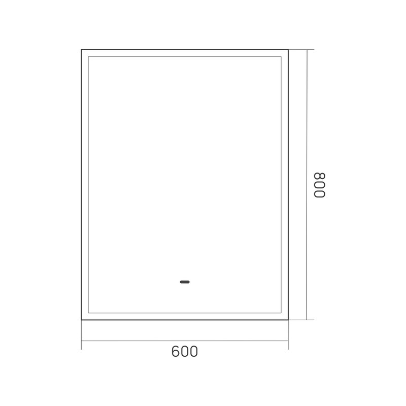 Зеркало EQUIL Lago LED 60 белый