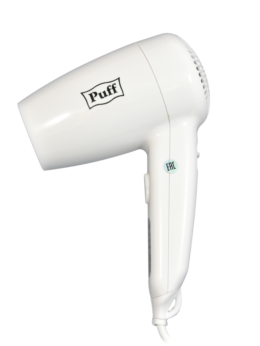 Фен для волос настенный PUFF-1000 белый, 1 кВт (0405.005)