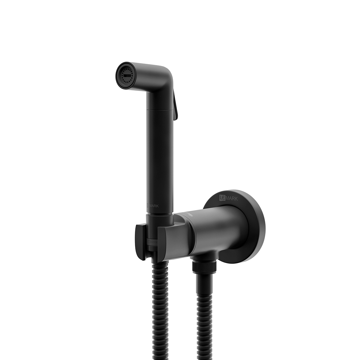 Solo Смеситель с гигиеническим душем, встраиваемый, черный,  LM7171BL