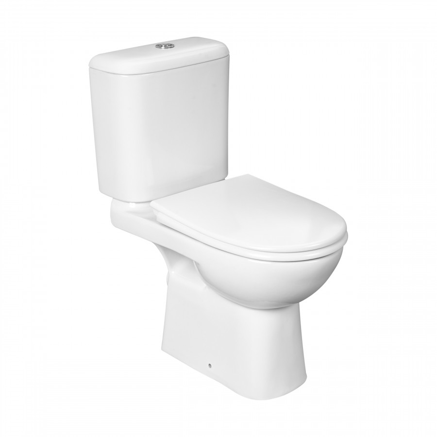 ACCESS Унитаз-компакт, горизонтальный выпуск, 2-х режимная арматура, сиденье дюропласт Soft-close, C