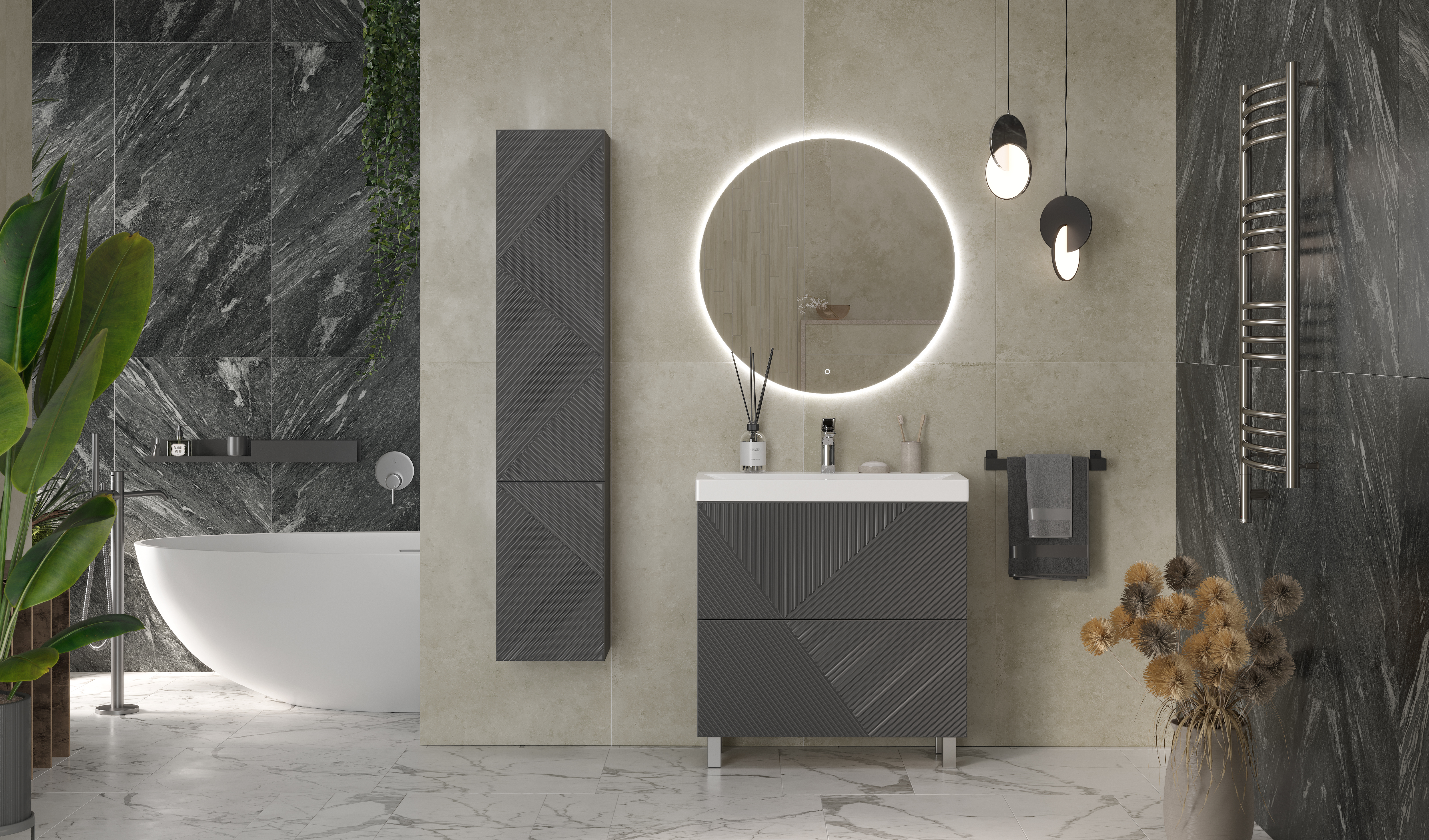 Шкаф VELVEX Edge 350 навесной графит