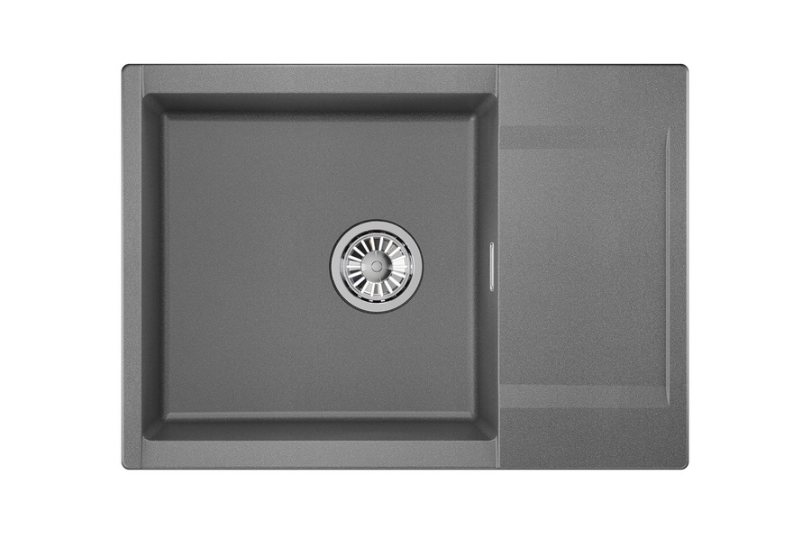 Кухонная мойка GRANULA (7003, ГРАФИТ)