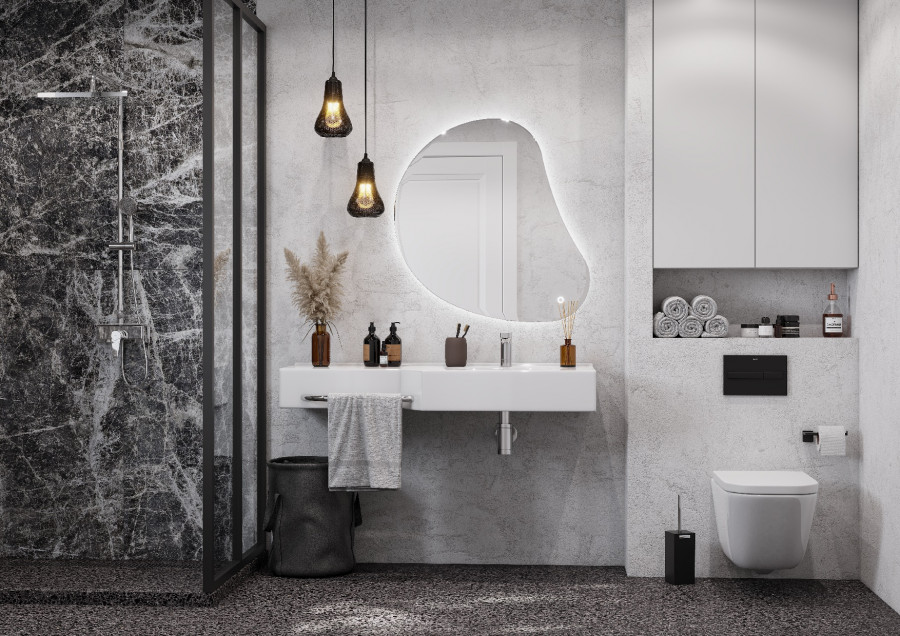 Зеркало ВЕНТО, с подсветкой