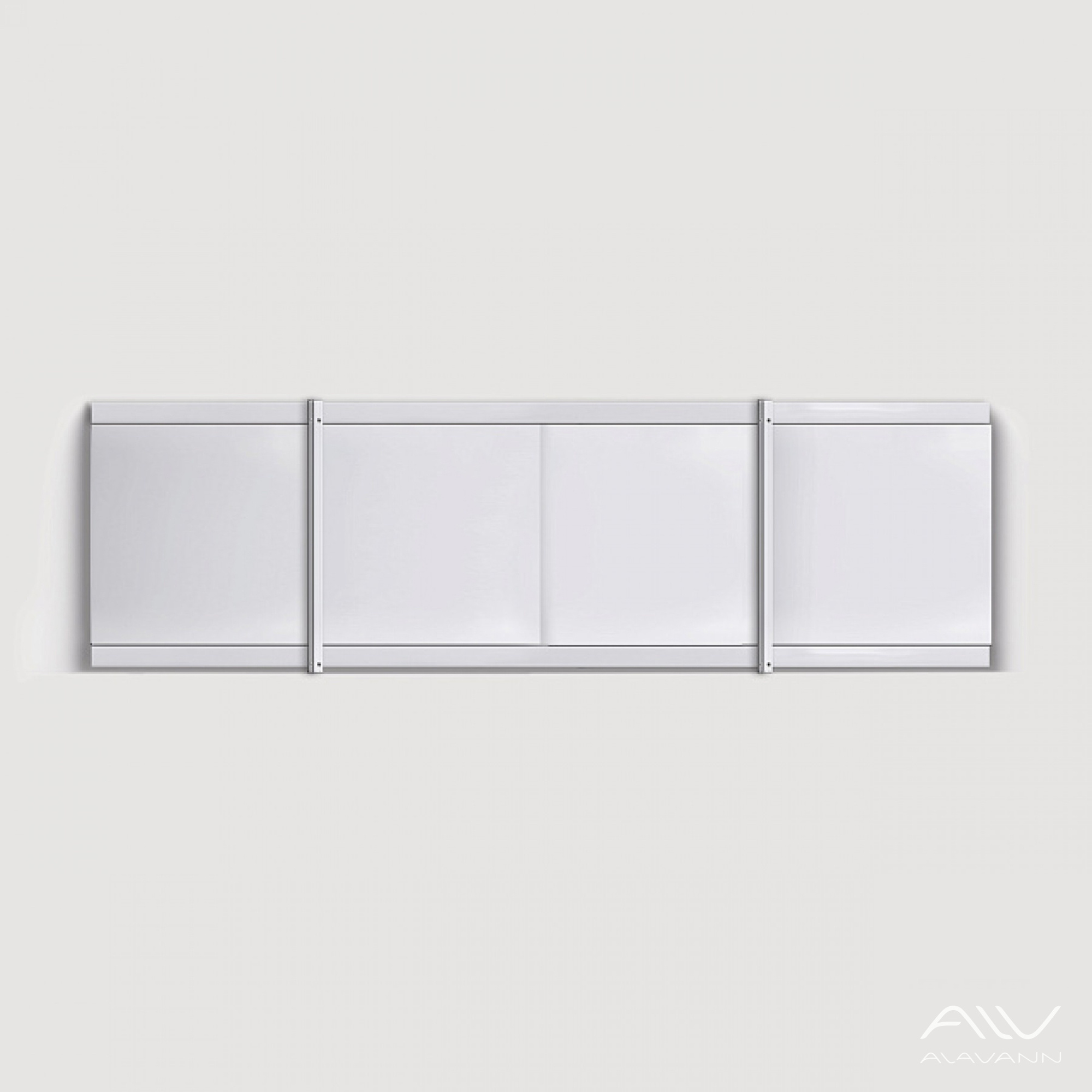 КЛАССИК Экран для ванны 150 см, полистирол,(зеленый мрамор-029), ALAVANN